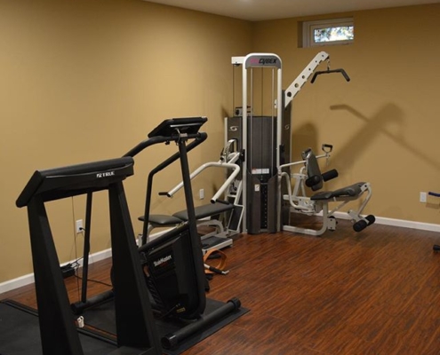 Home Gym Room Basement Renovation