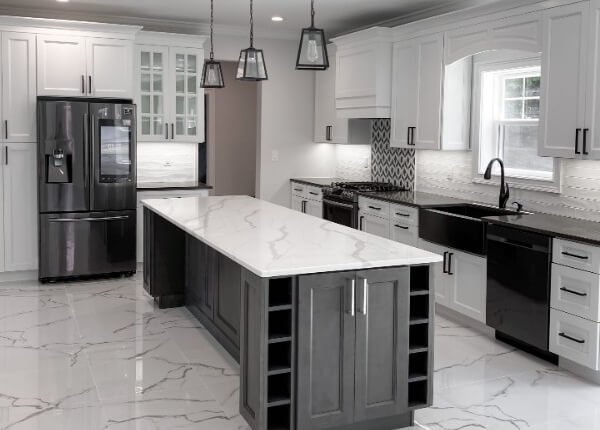 colonial house kitchen design oradell, nj