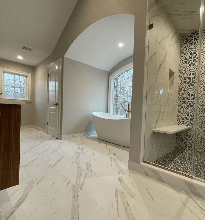 Large luxury bathroom NJ