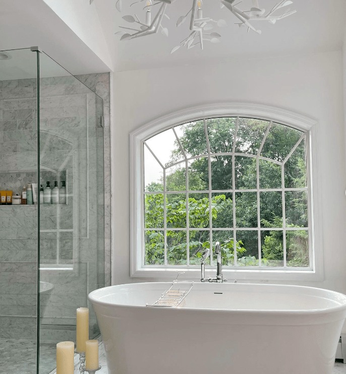 Upscale master bathroom remodeling