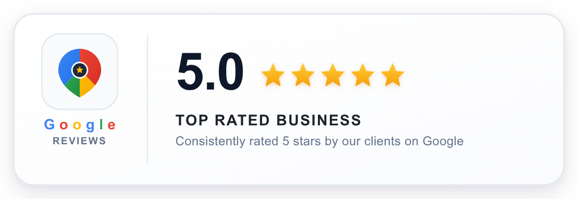 Deon Builders Google reviews badge